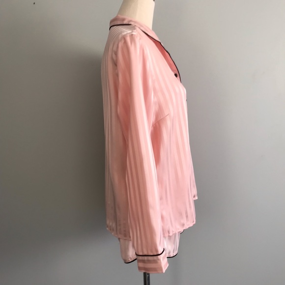 BRAS N THINGS Size 10 Pink Satin PJ Set - Picture 6 of 12